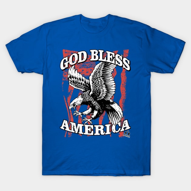 GOD BLESS AMERICA T-Shirt by ejsulu